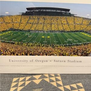 University of Oregon Autzen Stadium Poster